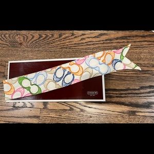 COACH silk headband or scarf for bag! Great condition!